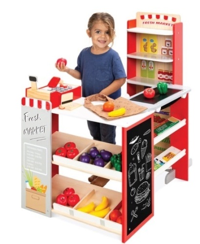 Kids Pretend Play Grocery Store Supermarket Toy Set w/ Accessories - Lot 31