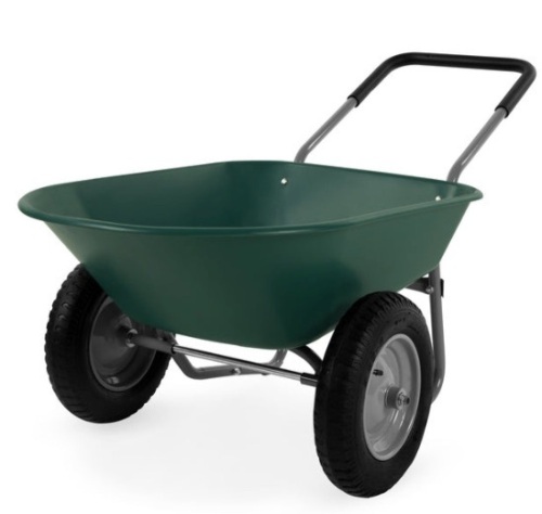 Dual-Wheel Wheelbarrow Garden Cart - Lot 143