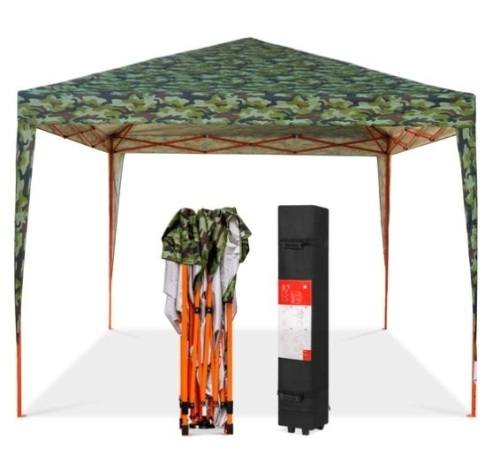 Outdoor Portable Pop Up Canopy Tent w/ Carrying Case, 10x10ft, Camo - Lot 147