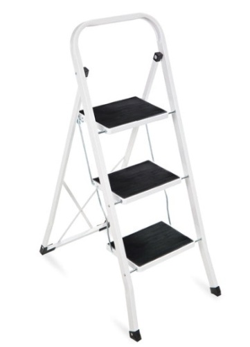 3-Step Portable Folding Step Ladder w/ Non-Slip Feet, 330lb Capacity - Lot 168