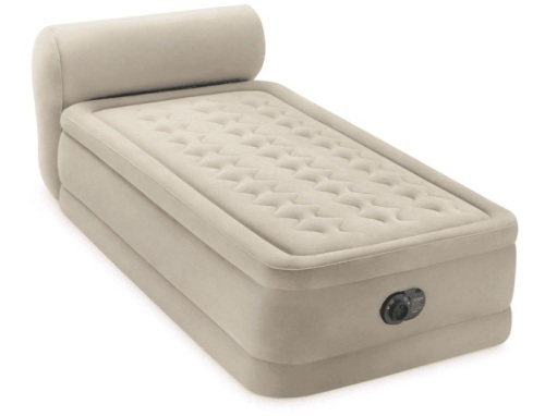Intex Durabeam Headboard 18" Twin Air Mattress with Built-in Pump  - Lot 216
