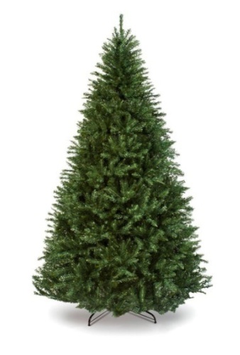 Hinged Douglas Full Fir Artificial Christmas Tree w/ Metal Stand, 6ft - Lot 217