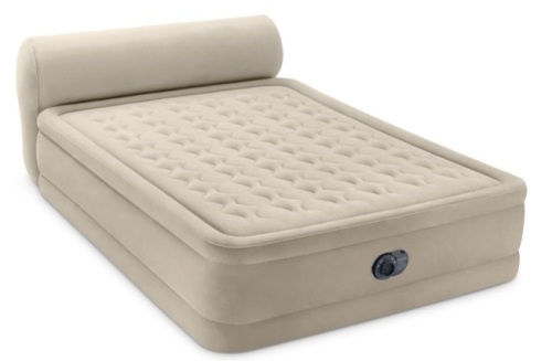 Intex Durabeam Headboard 18" Queen Air Mattress with Built-in Pump - Lot 233