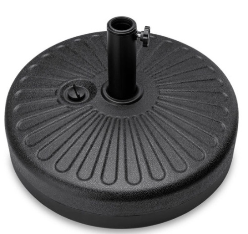 Plastic Patio Umbrella Base Pole Holder Accessory w/ Adjustable Knob - Lot 243