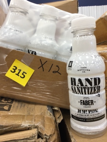 Faber Hand Sanitizer 16oz PET bottles- 12 pack  - Lot 315