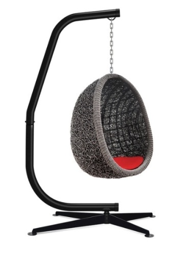 Curved Hanging Hammock C-Stand w/ All-Weather, Steel Frame - Stand Only - Lot 429
