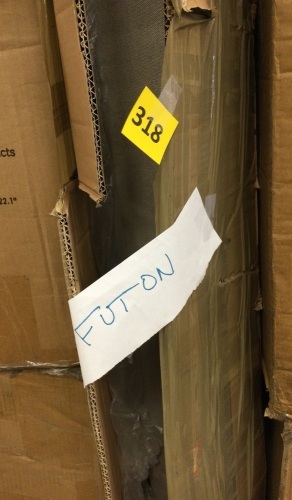 Futon, Tan - Lot 318