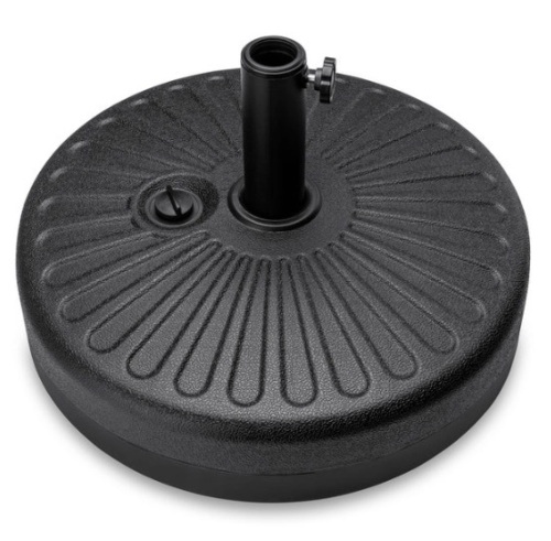 Plastic Patio Umbrella Base Pole Holder Accessory w/ Adjustable Knob - Lot 464