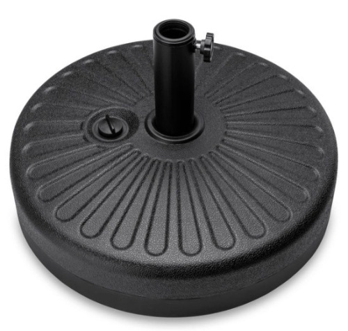 Plastic Patio Umbrella Base Pole Holder Accessory w/ Adjustable Knob - Lot 469