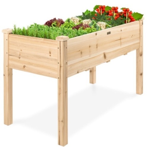 Raised Garden Bed, Elevated Wood Garden Planter Stand, 48x24x30in - Lot 498