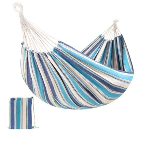 2-Person Brazilian-Style Double Hammock w/ Portable Carrying Bag, Ocean - Lot 385