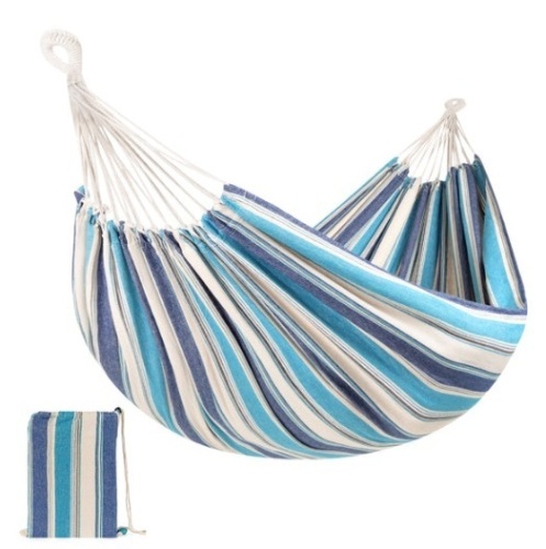 2-Person Brazilian-Style Double Hammock w/ Portable Carrying Bag, Ocean - Lot 388