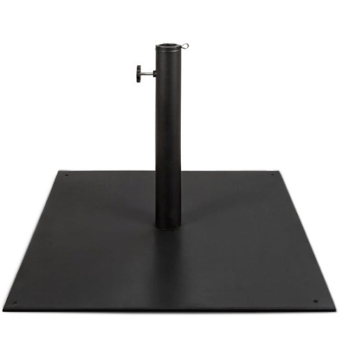 Steel Umbrella Base, Patio Stand w/ Tightening Knob & Anchor Holes - 38.5lb - Lot 531
