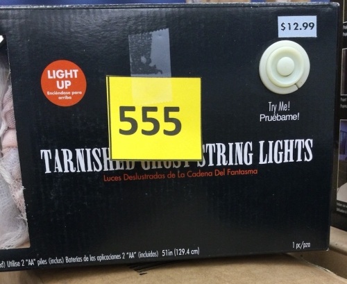 Halloween Tarnished Ghost String Lights Party Decoration 51" - Lot 555