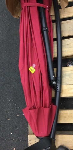 Patio Umbrella, Red - Lot 583