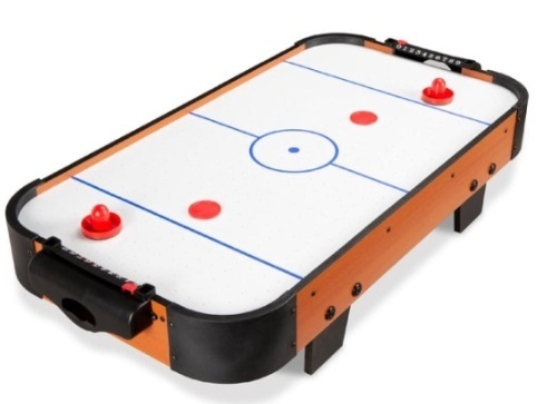 Tabletop Air Hockey Arcade Game Table w/ 2 Pucks, 2 Strikers - 40in - Lot 367