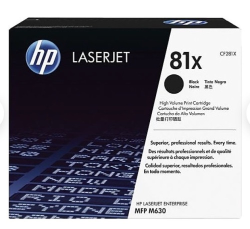 HP 81X Black High Yield Toner Cartridge, E-Comm Return, Retail 327.89 - Lot 15