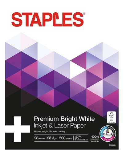 Lot of (3) Staples 8.5" x 11" Premium Paper, E-Comm Return, Retail 58.77 - Lot 51