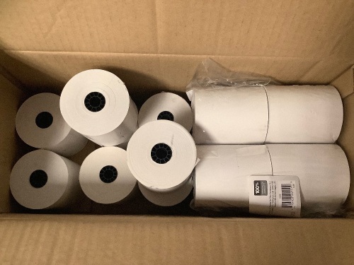Box of 16 Rolls of Printer Paper, E-Comm Return - Lot 98