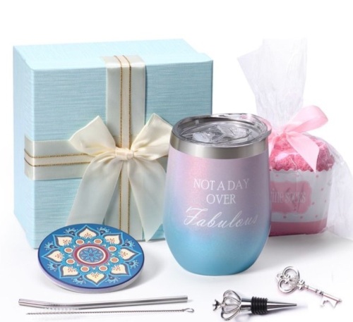 Wine Tumbler Gift Set, New, Retail 18.99 - Lot 246
