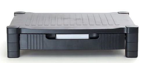 Mind Reader Monitor Stand with Drawer, Appears new, Retail 24.99 - Lot 267