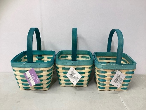 Lot of (3) Easter Baskets, Appears new, Retail 29.97 - Lot 274