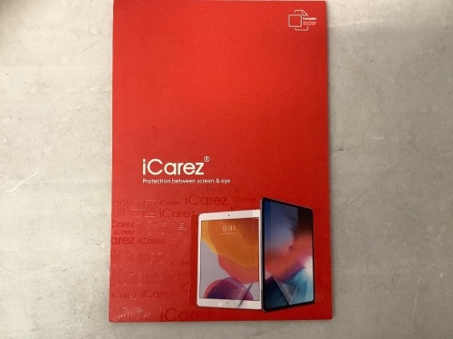 iCarez Tablet Screen Protector, Appears new, Retail 9.95 - Lot 340