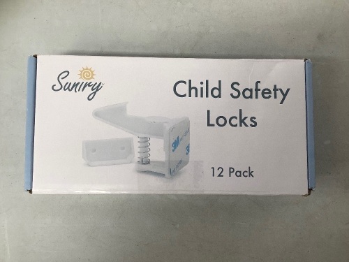Suniry Child Safety Locks 12 Pack, New, Retail 9.99 - Lot 428