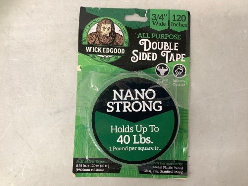 Wicked Good Double Sided Tape, E-Comm Return - Lot 549