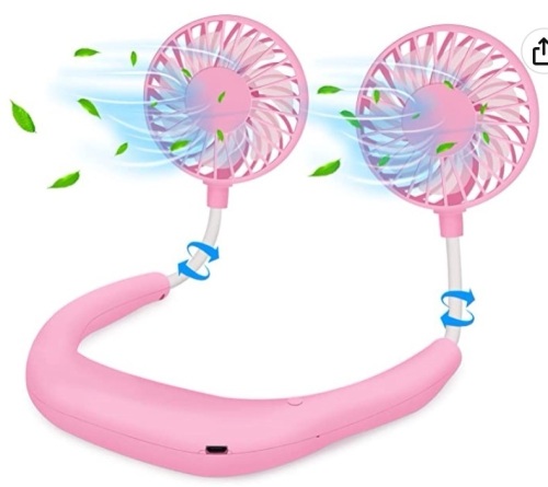 Wearable Neck Fan, Powers Up, Appears New, Retail 18.99 - Lot 137
