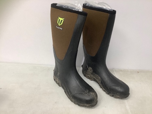 TideWe Rubber Boots for Men, 10, E-Comm Return, Retail 56.99 - Lot 145