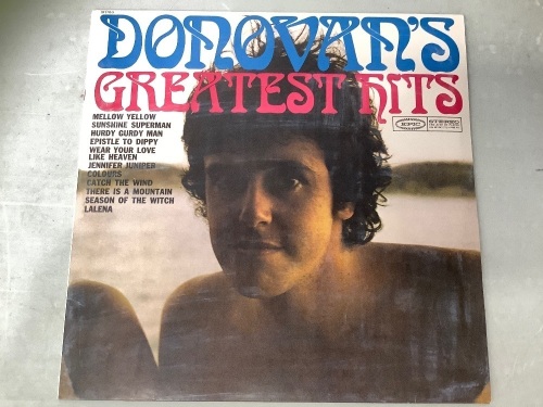 Donovans Greatest Hits Vinyl Record, Appears new - Lot 175