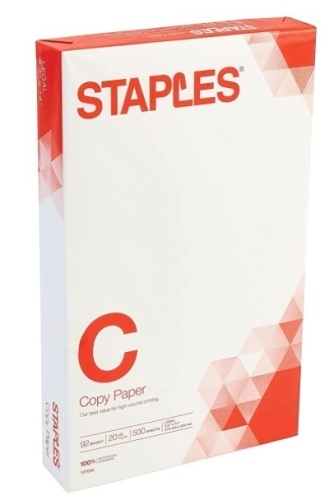 Lot of (8) Reams of Staples Legal Copy Paper, E-Comm Return, Retail 119.52 - Lot 404
