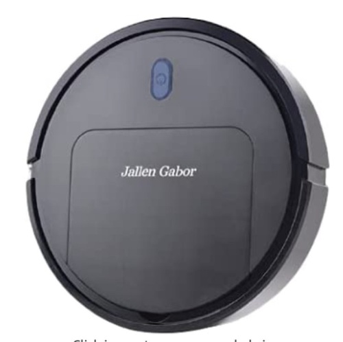 Jallen Gabor Robot Vacuum, Powers Up, Appears New, Retail 33.77 - Lot 442