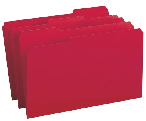TruRed 3 Tab File Folders, E-Comm Return, Retail 58.66 - Lot 583