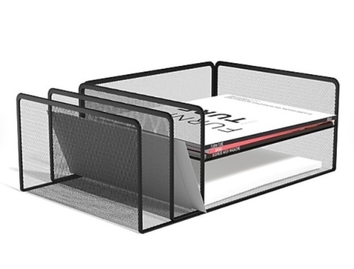 Wire Mesh Horizontal File Organizer, Appears New, Retail 26.49 - Lot 388