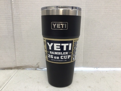 Yeti Rambler 26oz Straw Cup, Appears new/ Wrong Lid, Retail 35.00 - Lot 278