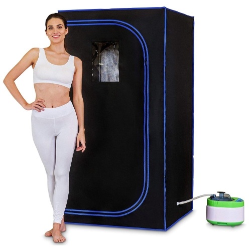 SereneLife Full Size Portable Steam Sauna, Untested, E-Comm Return, Retail 269.99 - Lot 254