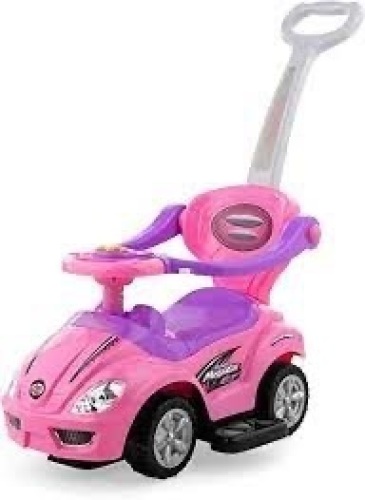 3-in-1 Kids Push Car w/ Handle and Horn - Lot 1423