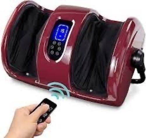 Reflexology Shiatsu Foot Massager w/ High-Intensity Rollers, Remote Control - Lot 1455