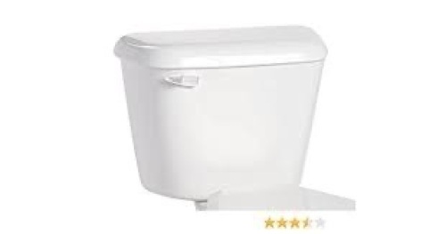 (CHIP ON TOP OF THE TANK) Mansfield Plumbing 3173 Alto, White, Toilet Tank & Lid - Lot 1508