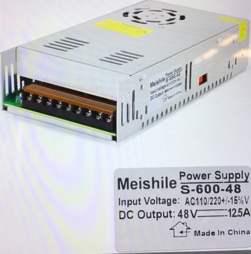 Meishile, Power Supply, S-600-48. Like New, Retail - $41.99 - Lot 48