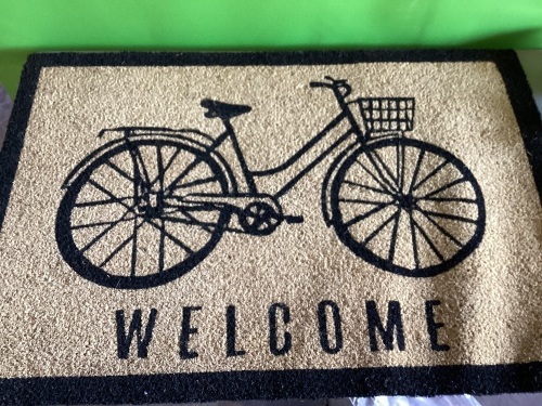 Welcome Mat, Bicycle, New, Retail - $47 - Lot 121