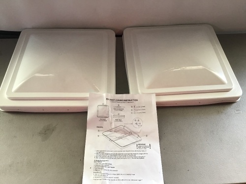 Rv Vent Covers, 2 Pack, Like New, Retail - $24.99 - Lot 223