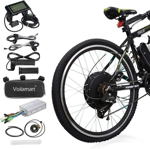 Voilamart 26" Rear Wheel 48V 1000W Electric Bicycle Conversion Kit - Lot 86