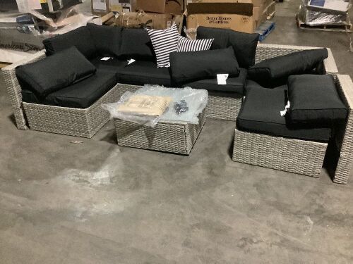 Outdoor Patio Sectional - Missing Feet & Some Hardware  - Lot 100