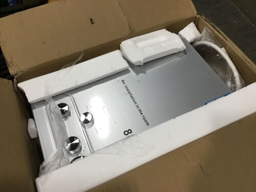 Marada 8L 2.1GPM Tankless Natural Gas Water Heater with Shower Head Kit, Water Filter and Gas Regulator - Lot 128
