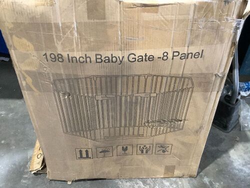 198" 8 Panel Baby Gate  - Lot 234