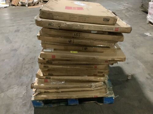 Lot of (19) Fireplace Screens - Various Sizes, Styles & Colors - Lot 275