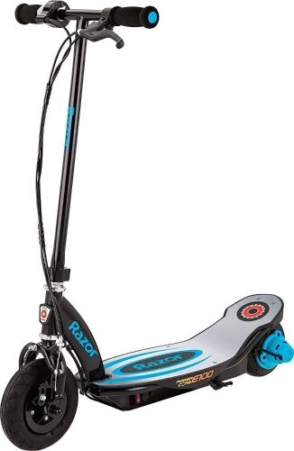 Razor Power Core E100 Electric Scooter for Kids Ages 8+ - 100w Hub Motor, 8" Pneumatic Tire, Up to 11 mph and 60 min Ride Time, For Riders up to 120 lbs  - Lot 306